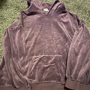 Purple hoodie XL velvet feeling